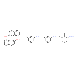 ChemSpider 2D Image | 1,1'-Binaphthalene-2,2'-diol - 2,3-dimethylaniline (1:3) | C44H47N3O2