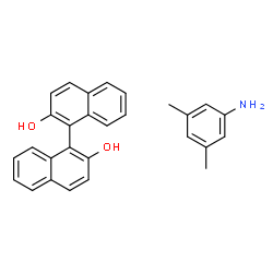 ChemSpider 2D Image | 1,1'-Binaphthalene-2,2'-diol - 3,5-dimethylaniline (1:1) | C28H25NO2
