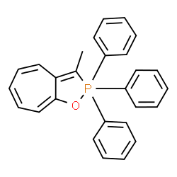 ChemSpider 2D Image | 3-Methyl-2,2,2-triphenyl-2H-2lambda~5~-cyclohepta[d][1,2]oxaphosphole | C27H23OP
