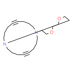 ChemSpider 2D Image | 4,7-Dioxa-1,10-diazabicyclo[8.8.8]hexacosa-14,22-diyne | C22H36N2O2