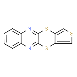 ChemSpider 2D Image | Thieno[3',4':5,6][1,4]dithiino[2,3-b]quinoxaline | C12H6N2S3