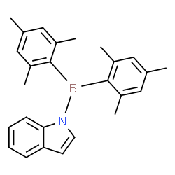 ChemSpider 2D Image | 1-(Dimesitylboryl)-1H-indole | C26H28BN