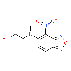 ChemSpider 2D Image | 2-[Methyl(4-nitro-2,1,3-benzoxadiazol-5-yl)amino]ethanol | C9H10N4O4