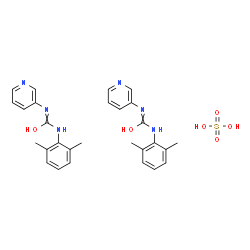 ChemSpider 2D Image | 1-(2,6-Dimethylphenyl)-3-(3-pyridinyl)urea sulfate (2:1) | C28H32N6O6S