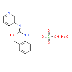 ChemSpider 2D Image | 1-(2,4-Dimethylphenyl)-3-(3-pyridinyl)urea perchlorate hydrate (1:1:1) | C14H18ClN3O6