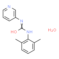ChemSpider 2D Image | 1-(2,6-Dimethylphenyl)-3-(3-pyridinyl)urea hydrate (1:1) | C14H17N3O2