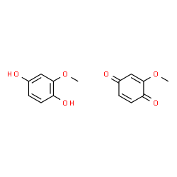 ChemSpider 2D Image | 2-Methoxy-1,4-benzoquinone - 2-methoxy-1,4-benzenediol (1:1) | C14H14O6