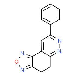 ChemSpider 2D Image | 8-Phenyl-4,5-dihydro[1,2,5]oxadiazolo[3,4-f]cinnoline | C14H10N4O