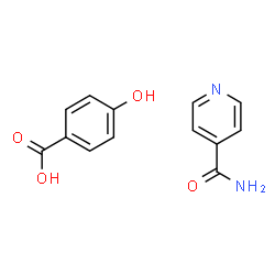 ChemSpider 2D Image | 4-Hydroxybenzoic acid - isonicotinamide (1:1) | C13H12N2O4