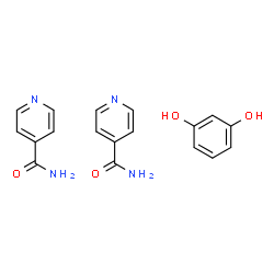 ChemSpider 2D Image | Isonicotinamide - 1,3-benzenediol (2:1) | C18H18N4O4