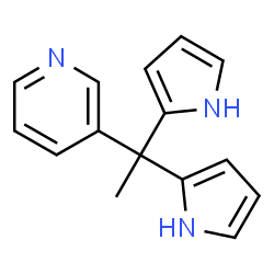 ChemSpider 2D Image | 3-[1,1-Di(1H-pyrrol-2-yl)ethyl]pyridine | C15H15N3