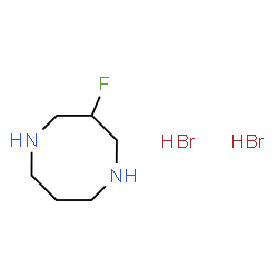 ChemSpider 2D Image | 3-fluoro-1,5-diazocane dihydrobromide | C6H15Br2FN2