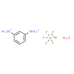 ChemSpider 2D Image | (3-azaniumylphenyl)ammonium; hexafluorosilicon; hydrate | C6H10F6N2OSi