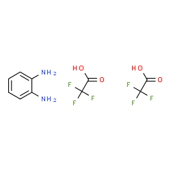 ChemSpider 2D Image | benzene-1,2-diamine; 2,2,2-trifluoroacetic acid | C10H10F6N2O4
