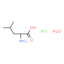 ChemSpider 2D Image | 2-amino-4-methyl-pentanoic acid hydrate hydrochloride | C6H16ClNO3