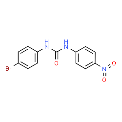 ChemSpider 2D Image | 1-(4-bromophenyl)-3-(4-nitrophenyl)urea | C13H10BrN3O3
