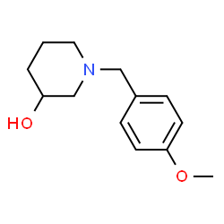 ChemSpider 2D Image | 1-(4-Methoxybenzyl)-3-piperidinol | C13H19NO2