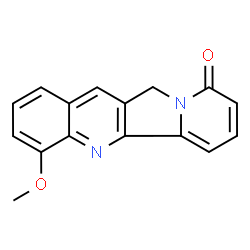 ChemSpider 2D Image | 4-Methoxyindolizino[1,2-b]quinolin-9(11H)-one | C16H12N2O2