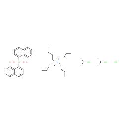 ChemSpider 2D Image | chloroform; dihydroxy-bis(1-naphthyl)silane; tetrabutylammonium; chloride | C38H54Cl7NO2Si