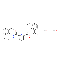 ChemSpider 2D Image | N,N'-Bis(2,6-diisopropylphenyl)-2,6-pyridinedicarboxamide - methanol (1:2) | C33H47N3O4