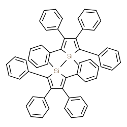 ChemSpider 2D Image | 1,1'-Dimethyl-2,2',3,3',4,4',5,5'-octaphenyl-1H,1'H-1,1'-bisilole | C58H46Si2