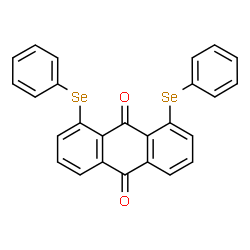 ChemSpider 2D Image | 1,8-Bis(phenylselanyl)-9,10-anthraquinone | C26H16O2Se2