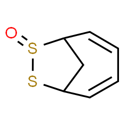 ChemSpider 2D Image | 7$l^{4},8-dithiabicyclo[4.2.1]nona-2,4-diene 7-oxide | C7H8OS2