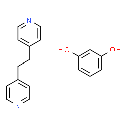 ChemSpider 2D Image | benzene-1,3-diol; 4-[2-(4-pyridyl)ethyl]pyridine | C18H18N2O2