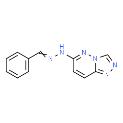 ChemSpider 2D Image | 6-(2-Benzylidenehydrazino)[1,2,4]triazolo[4,3-b]pyridazine | C12H10N6