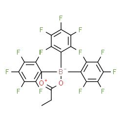ChemSpider 2D Image | {[1-(Hydroxy-kappaO)propylidene](methyl)oxoniumato}[tris(pentafluorophenyl)]boron | C22H8BF15O2