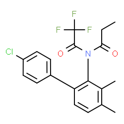 ChemSpider 2D Image | N-(4'-Chloro-3,4-dimethyl-2-biphenylyl)-N-(trifluoroacetyl)propanamide | C19H17ClF3NO2