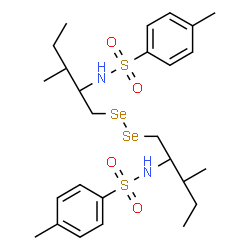 ChemSpider 2D Image | N,N'-[1,2-Diselanediylbis(3-methyl-1,2-pentanediyl)]bis(4-methylbenzenesulfonamide) | C26H40N2O4S2Se2