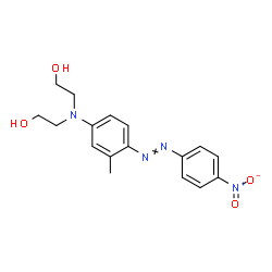 ChemSpider 2D Image | 2,2'-({3-Methyl-4-[(4-nitrophenyl)diazenyl]phenyl}imino)diethanol | C17H20N4O4
