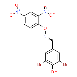 ChemSpider 2D Image | Bromofenoxim | C13H7Br2N3O6