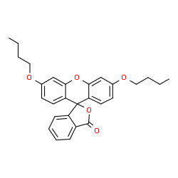ChemSpider 2D Image | 3',6'-Dibutoxy-3H-spiro[2-benzofuran-1,9'-xanthen]-3-one | C28H28O5