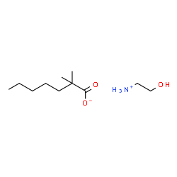 ChemSpider 2D Image | 2-Hydroxyethanaminium 2,2-dimethylheptanoate | C11H25NO3