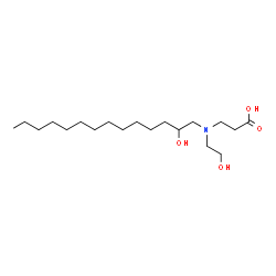 ChemSpider 2D Image | N-(2-Hydroxyethyl)-N-(2-hydroxytetradecyl)-Î²-alanine | C19H39NO4