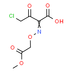 ChemSpider 2D Image | 4-Chloro-2-[(2-methoxy-2-oxoethoxy)imino]-3-oxobutanoic acid | C7H8ClNO6