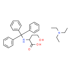 ChemSpider 2D Image | N-Tritylhomoserine - N,N-diethylethanamine (1:1) | C29H38N2O3