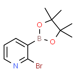 ChemSpider 2D Image | 2-BROMO-3-PYRIDINEBORONIC ACID PINACOL ESTER | C11H15BBrNO2