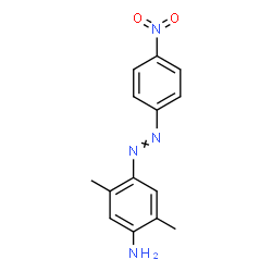 ChemSpider 2D Image | 2,5-Dimethyl-4-[(4-nitrophenyl)diazenyl]aniline | C14H14N4O2