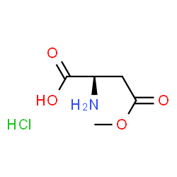 ChemSpider 2D Image | (2R)-2-Amino-4-methoxy-4-oxobutanoic acid hydrochloride (1:1) | C5H10ClNO4