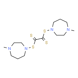 ChemSpider 2D Image | 1,1'-[(1,2-Dithioxo-1,2-ethanediyl)disulfanediyl]bis(4-methyl-1,4-diazepane) | C14H26N4S4