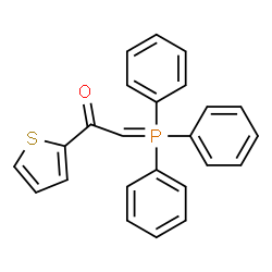 ChemSpider 2D Image | 1-(2-Thienyl)-2-(triphenylphosphoranylidene)ethanone | C24H19OPS