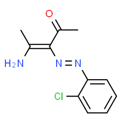 ChemSpider 2D Image | (3Z)-4-Amino-3-[(E)-(2-chlorophenyl)diazenyl]-3-penten-2-one | C11H12ClN3O