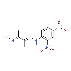 ChemSpider 2D Image | (2E,3E)-3-[(2,4-Dinitrophenyl)hydrazono]-N-hydroxy-2-butanimine | C10H11N5O5