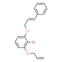 ChemSpider 2D Image | 1-(Allyloxy)-2-bromo-3-{[(2E)-3-phenyl-2-propen-1-yl]oxy}benzene | C18H17BrO2