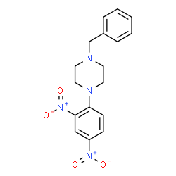 ChemSpider 2D Image | 1-Benzyl-4-(2,4-dinitrophenyl)piperazine | C17H18N4O4