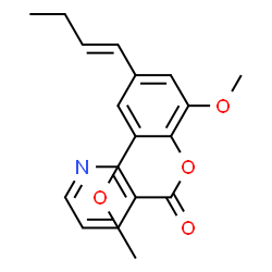 ChemSpider 2D Image | 4-[(1E)-1-Buten-1-yl]-2,6-dimethoxyphenyl nicotinate | C18H19NO4