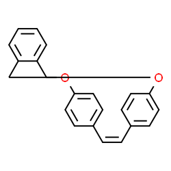 ChemSpider 2D Image | (2Z)-8,17-Dioxatetracyclo[16.2.2.2~4,7~.0~10,15~]tetracosa-1(20),2,4,6,10,12,14,18,21,23-decaene | C22H18O2